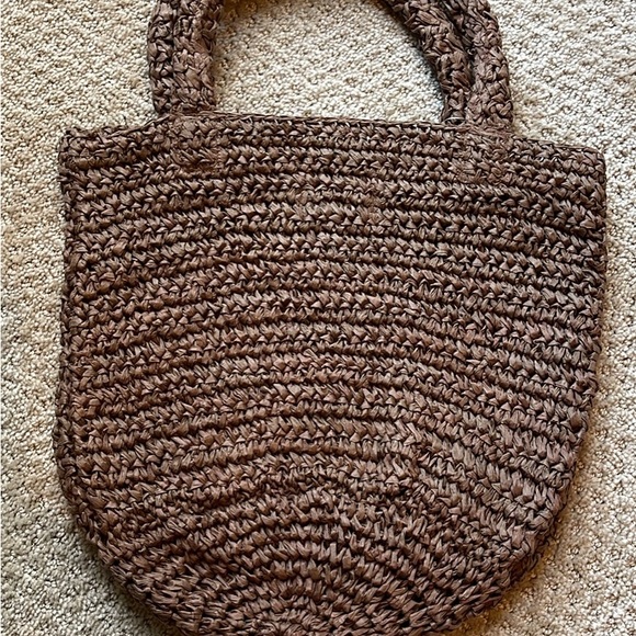 *SOLD* Brown Loft Raffia Purse - Picture 4 of 4